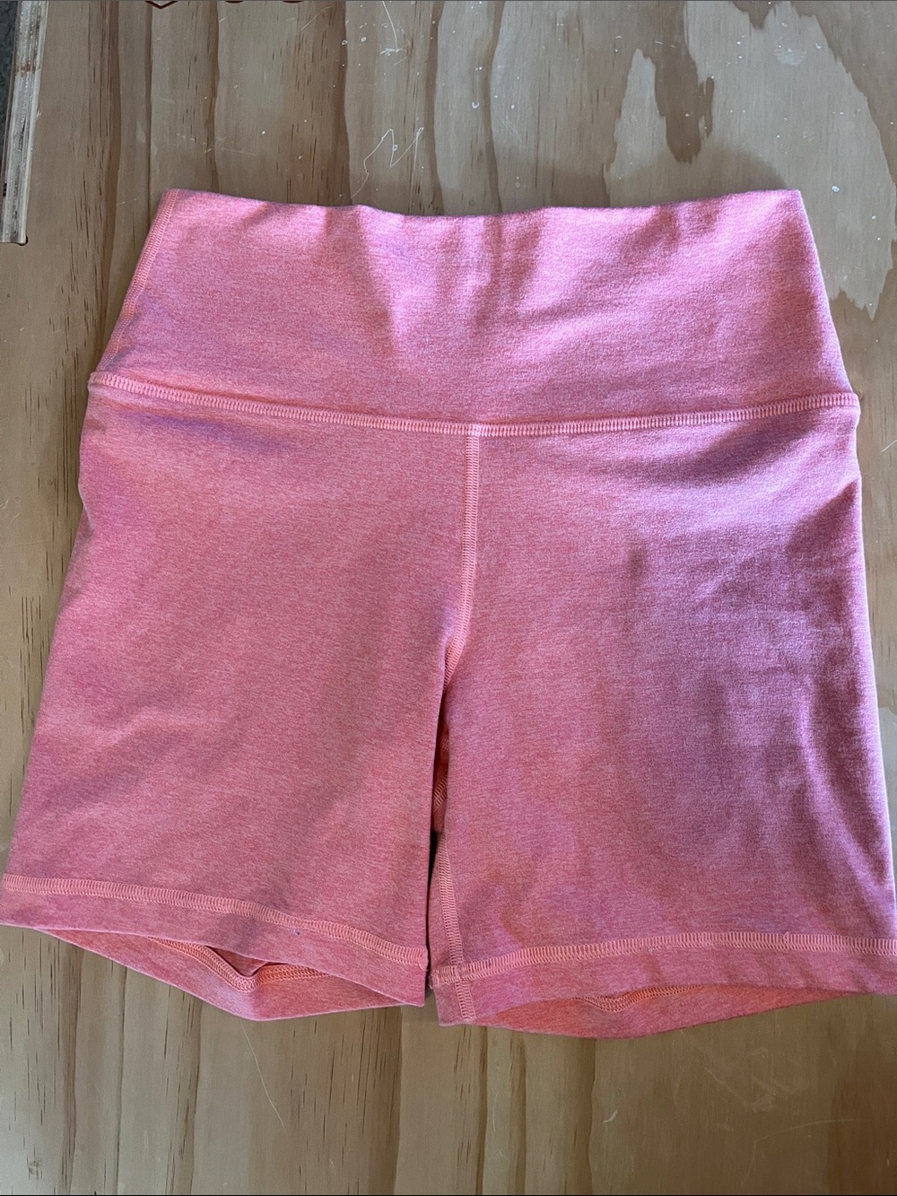 Fleo Heather Peach Biker Shorts